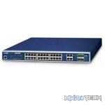 Planet 24-Port 10/100/1000T 802.3at PoE + 4-Port Gigabit TP/SFP Combo Managed Switch - Networking - Image 2