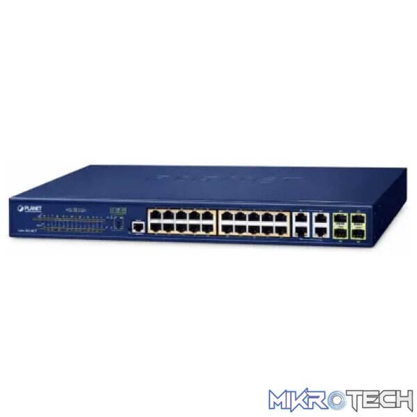 Planet 24-Port 10/100/1000T 802.3at PoE + 4-Port Gigabit TP/SFP Combo Managed Switch - Networking - Image 10
