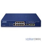 Planet 8-Port 10/100/1000T PoE + 2x 10/100/1000T+ 2x100/1000X SFP Managed Switch - Networking - Image 2
