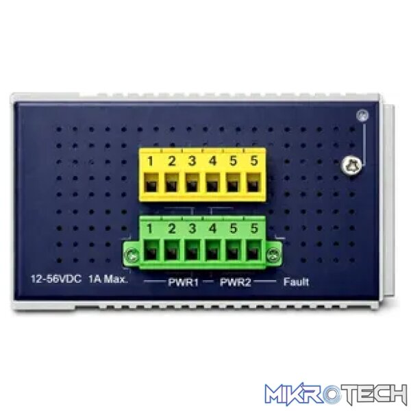 Planet Industrial 8-port 10/100/1000T 802.3at PoE + 2-port 1G/2.5G SFP Managed Switch - Image 3