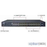 Planet L2+ 24-Port 100/1000BASE-X SFP with 8-Port Shared TP + 2-Port 10G SFP+ Managed Stackable Switch - Networking - Image 3