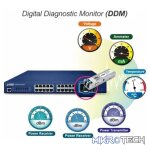 Planet L2+ 24-Port 10/100/1000T 802.3at PoE + 4-Port 10G SFP+ Stackable Managed Switch - Networking - Image 3