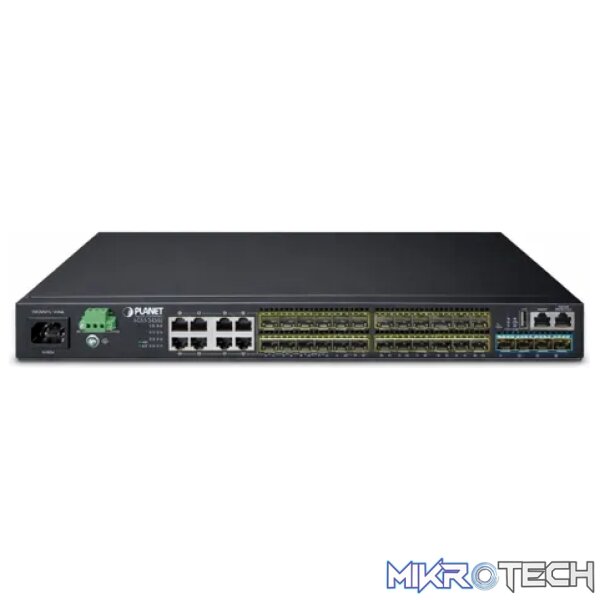 Planet Layer 3 24-Port 100/1000X SFP + 16-Port shared TP + 4-Port 10G SFP+ Stackable Managed Switch - Networking - Image 2