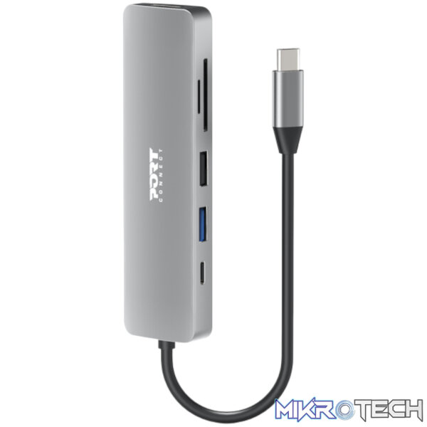 Port Connect 5-in-1 USB Type-C 4K Docking Station - Image 2