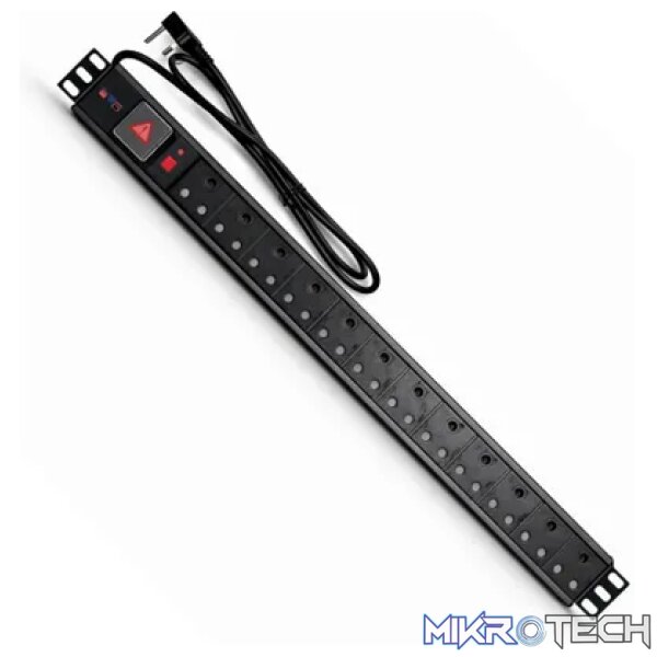 Power Rail 10way with 3 Pin SA Plug - Networking Power Rail 10way with 3 Pin SA Plug - Networking