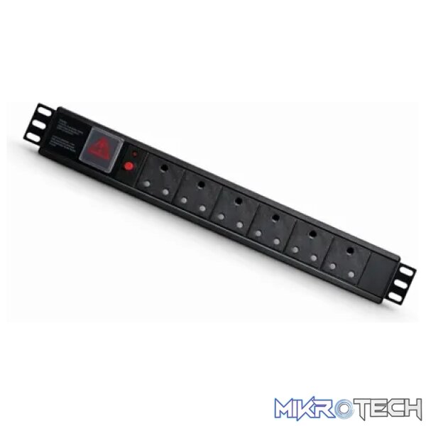Power Rail 6way with 3 Pin SA Plug - Networking Power Rail 6way with 3 Pin SA Plug - Networking