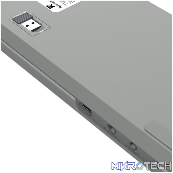 Redragon BK-7485 Wireless Office Keyboard - Grey - Image 9