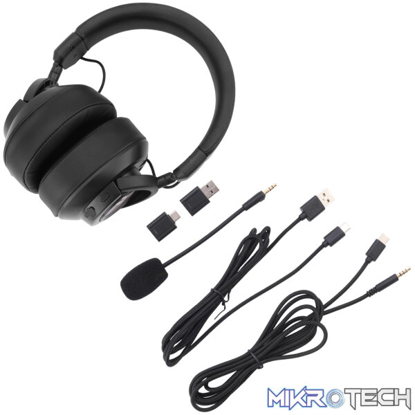 Redragon H889 SPECTRA PRO Over-Ear Wireless Headphones - Black - Image 7