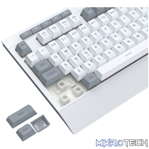 Redragon S151 Wired RGB Gaming Keyboard and Mouse Combo - White and Grey - Image 4