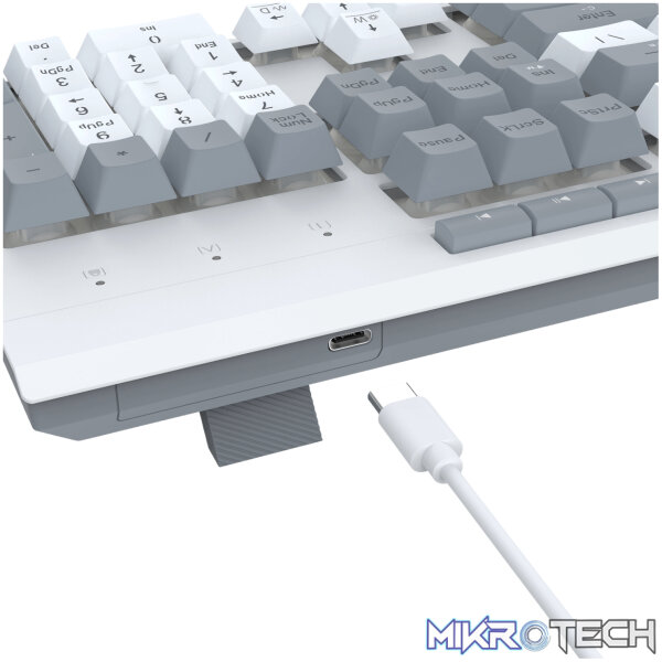 Redragon S151 Wired RGB Gaming Keyboard and Mouse Combo - White and Grey - Image 5