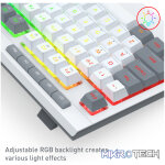 Redragon S151 Wired RGB Gaming Keyboard and Mouse Combo - White and Grey - Image 6
