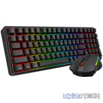 Redragon S162 RGB 3-Mode Wireless Mechanical Gaming Keyboard and Mouse Combo - Black - Image 2