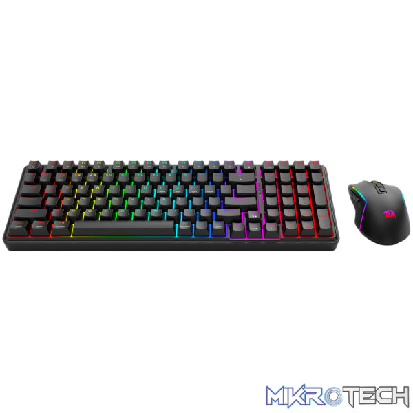 Redragon S162 RGB 3-Mode Wireless Mechanical Gaming Keyboard and Mouse Combo - Black - Image 3