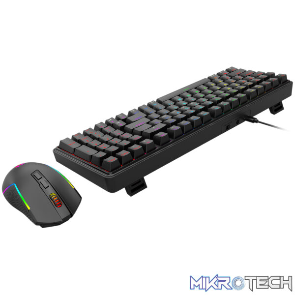 Redragon S162 RGB 3-Mode Wireless Mechanical Gaming Keyboard and Mouse Combo - Black - Image 5