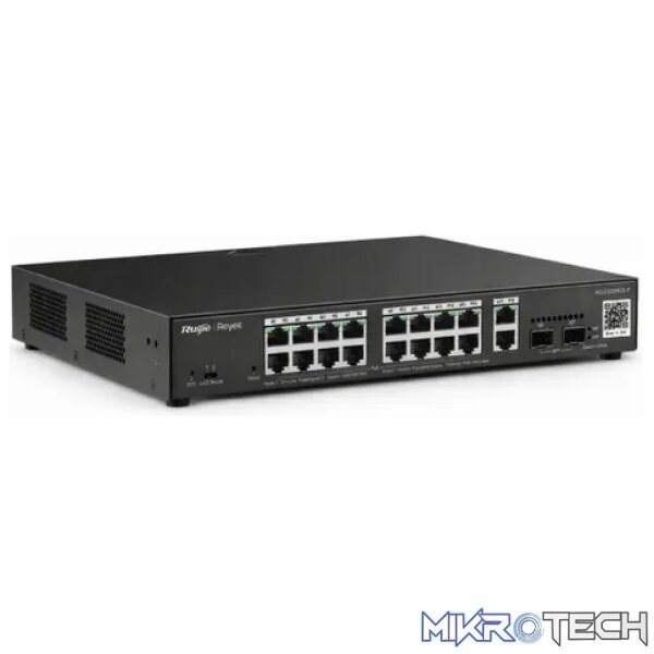 Reyee 16 Port 1GE PoE Switch with 2 x RJ45 1GE Uplinks and 2 x SFP 1GE Uplinks - Image 3