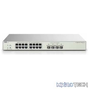 Reyee 16 Port 2.5Gbps PoE Cloud Managed Switch with 4 SFP+ 10GE Uplinks