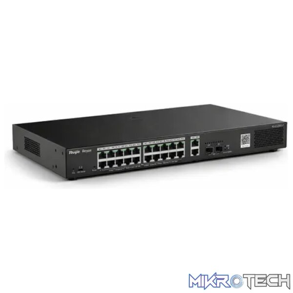 Reyee 24 Port 1GE PoE Switch with 2 x RJ45 1GE Uplinks and 2 x SFP 1GE Uplinks - Image 3