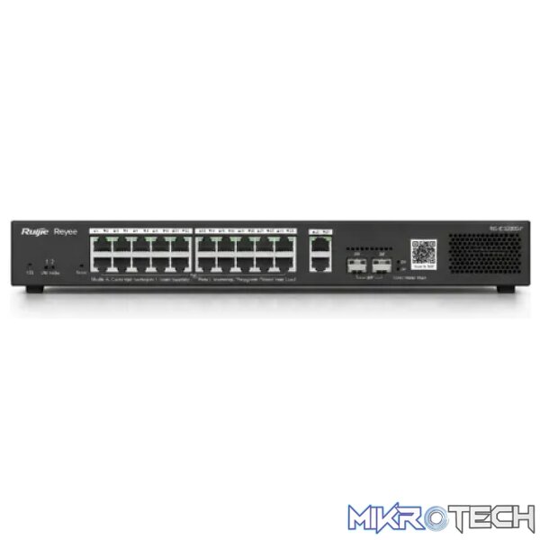 Reyee 24 Port 1GE PoE Switch with 2 x RJ45 1GE Uplinks and 2 x SFP 1GE Uplinks Reyee 24 Port 1GE PoE Switch with 2 x RJ45 1GE Uplinks and 2 x SFP 1GE Uplinks