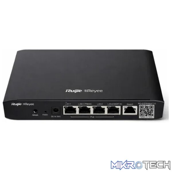 Reyee 4 Port 1GE PoE 100 Client Business Router with 1 WAN 1GE Uplink - Image 2