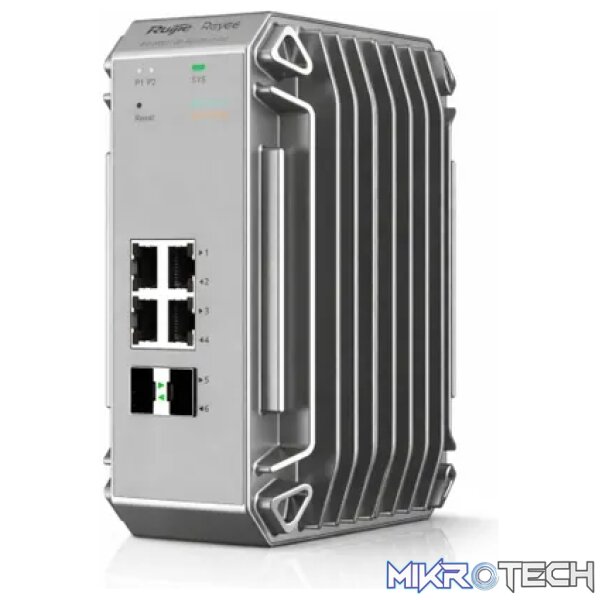 Reyee 4 Port 1GE PoE Cloud Managed Industrial Switch with 2 SFP 1GE Uplinks - Image 3