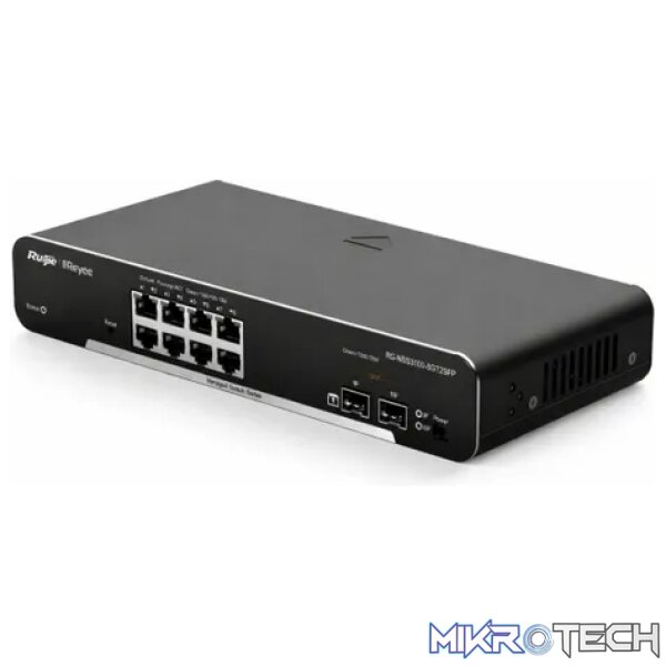 Reyee 8 Port 1GE Cloud Managed Switch with 2 SFP 1GE Uplinks - Image 3