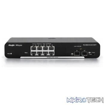 Reyee 8 Port 1GE Cloud Managed Switch with 2 SFP 1GE Uplinks