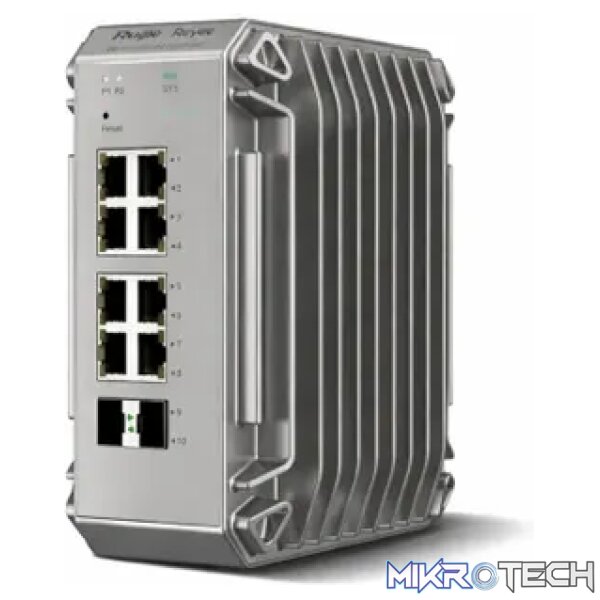 Reyee 8 Port 1GE PoE Cloud Managed Industrial Switch with 2 SFP 1GE Uplinks - Image 3