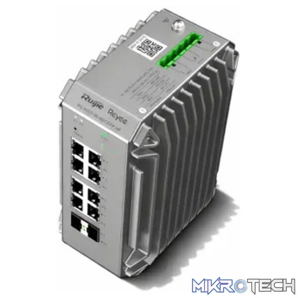 Reyee 8 Port 1GE PoE Cloud Managed Industrial Switch with 2 SFP 1GE Uplinks - Image 4