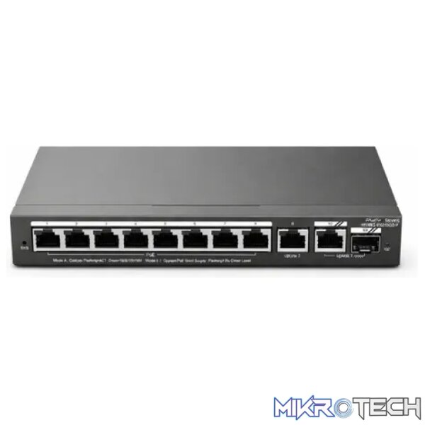 Reyee 8 Port 1GE PoE Cloud Managed Switch with 1 x RJ45 1GE Uplinks and 1 x RJ45/SFP 1GE Uplinks - Image 2