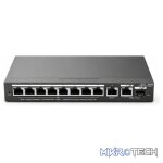 Reyee 8 Port 1GE PoE Cloud Managed Switch with 1 x RJ45 1GE Uplinks and 1 x RJ45/SFP 1GE Uplinks