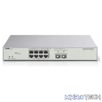 Reyee 8 Port 2.5Gbps PoE Cloud Managed Switch with 2 SFP+ 10GE Uplinks