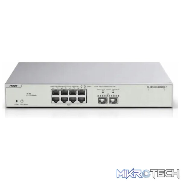 Reyee 8 Port 2.5Gbps PoE Cloud Managed Switch with 2 SFP+ 10GE Uplinks Reyee 8 Port 2.5Gbps PoE Cloud Managed Switch with 2 SFP+ 10GE Uplinks