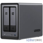 UGreen NASync DXP2800 2 Bay NAS with Seagate Ironwolf NAS 8TB SATA Hard Drive Bundle (2x 4TB) - Image 2