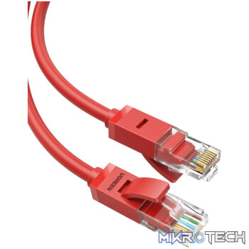 UGreen RJ45 CAT6 Ethernet 0.5m LAN Network Cable -Red (1Gbps
