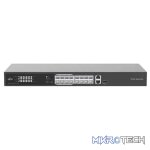 Uniview 16 Port 10/100 PoE Switch with 1 x RJ45 1GE and 1 x RJ45/SFP 1GE Uplink