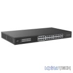 Uniview 24 Port 10/100 PoE Cloud Managed Switch with 1 x RJ45 1GE and 1 x RJ45/SFP 1GE Uplink - Image 3