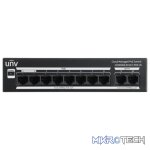 Uniview 8 Port 10/100 PoE Cloud Managed Switch with 2 x 1GE RJ45 Uplink