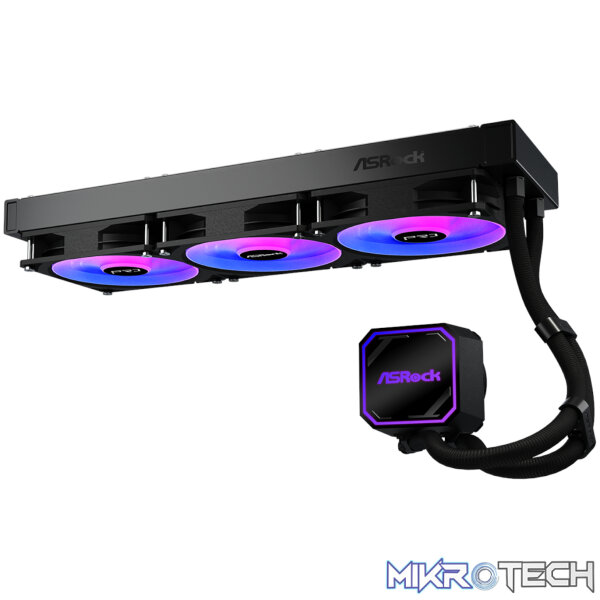 ASRock PRO 360 ARGB All-in-one Liquid CPU Cooler - Black - Image 3
