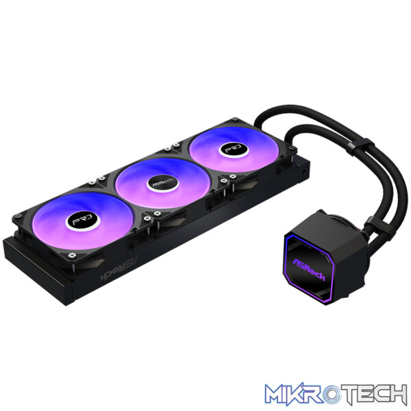 ASRock PRO 360 ARGB All-in-one Liquid CPU Cooler - Black - Image 4