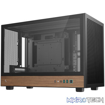 DeepCool CH260 Wood mATX Gaming Chassis - Black