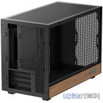 DeepCool CH260 Wood mATX Gaming Chassis - Black - Image 5