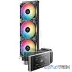DeepCool LT360 VISION ARGB 4.5" LCD All-in-one CPU Liquid Cooler - Black - Image 2