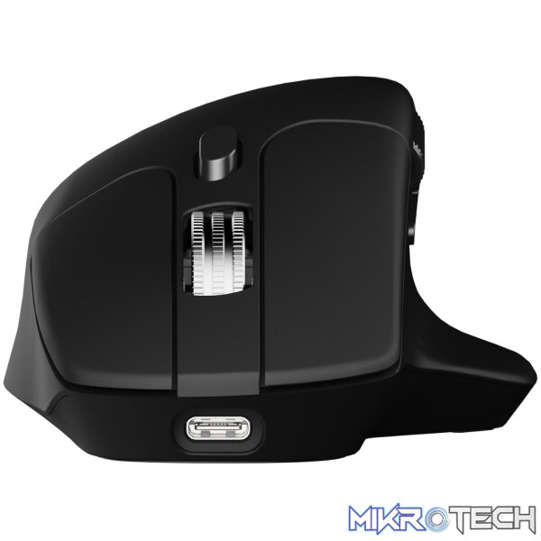 Keychron M6 30000 DPI Wireless Silent Mouse - Black (BT/2.4GHz/Wired) - Image 5