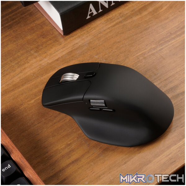 Keychron M6 30000 DPI Wireless Silent Mouse - Black (BT/2.4GHz/Wired) - Image 6