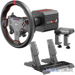 PXN VD4 Direct Drive Sim Racing Wheel – PD-HM Dual Pedal – Z8 Clamp Bundle
