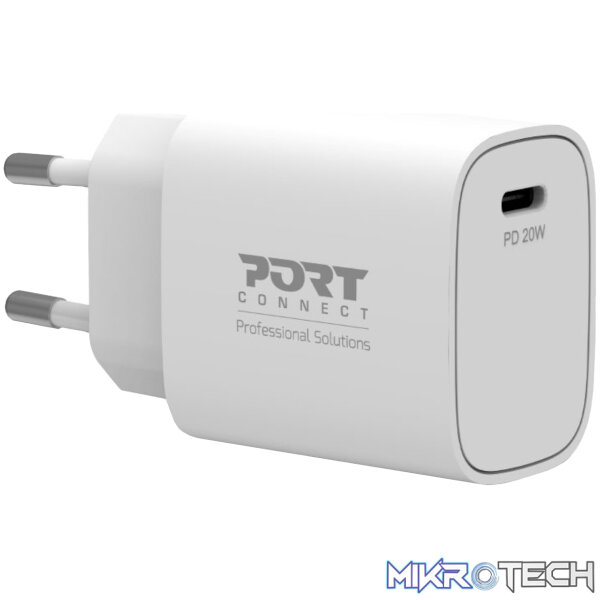 Port Connect 20W USB Type-C Pocket Wall Charger Port Connect 20W USB Type-C Pocket Wall Charger