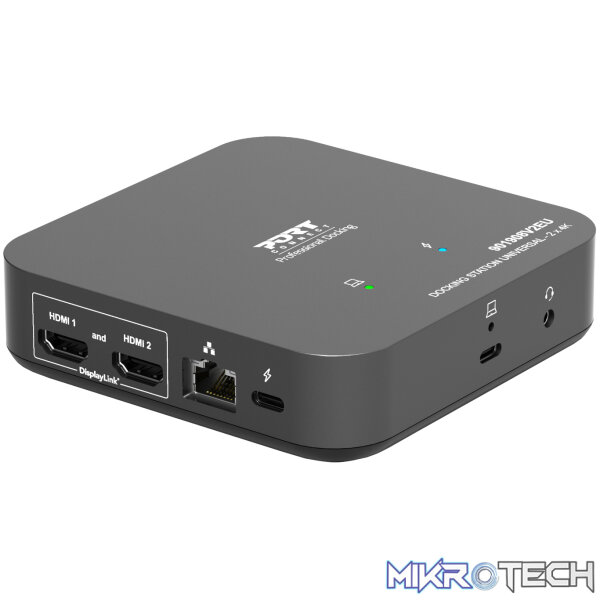 Port Connect Multi-port USB Type-C 2x4K Office Docking Station - Image 2