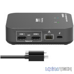 Port Connect Multi-port USB Type-C 2x4K Office Docking Station - Image 3