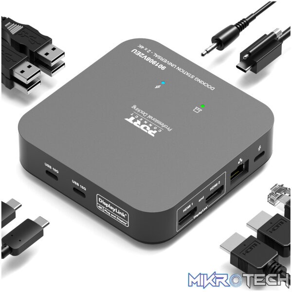 Port Connect Multi-port USB Type-C 2x4K Office Docking Station - Image 4