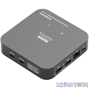 Port Connect Multi-port USB Type-C 2x4K Office Docking Station